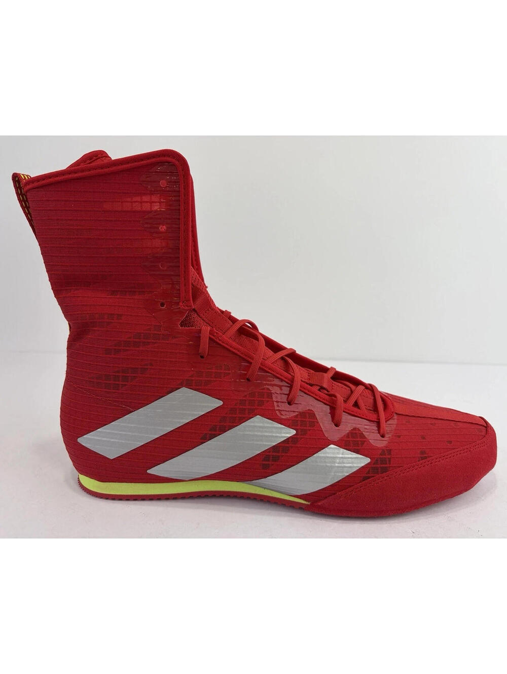 NEW Adidas Box Hog 4 Boxing MMA Shoes Red Silver Yellow JP9846 Men's Size 9 NWT